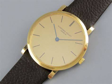 extra thin 18ct gold strap vintage audemars piguet watch|Audemars Piguet Jules Audemars Thin 15180OR.OO.A088CR.01.